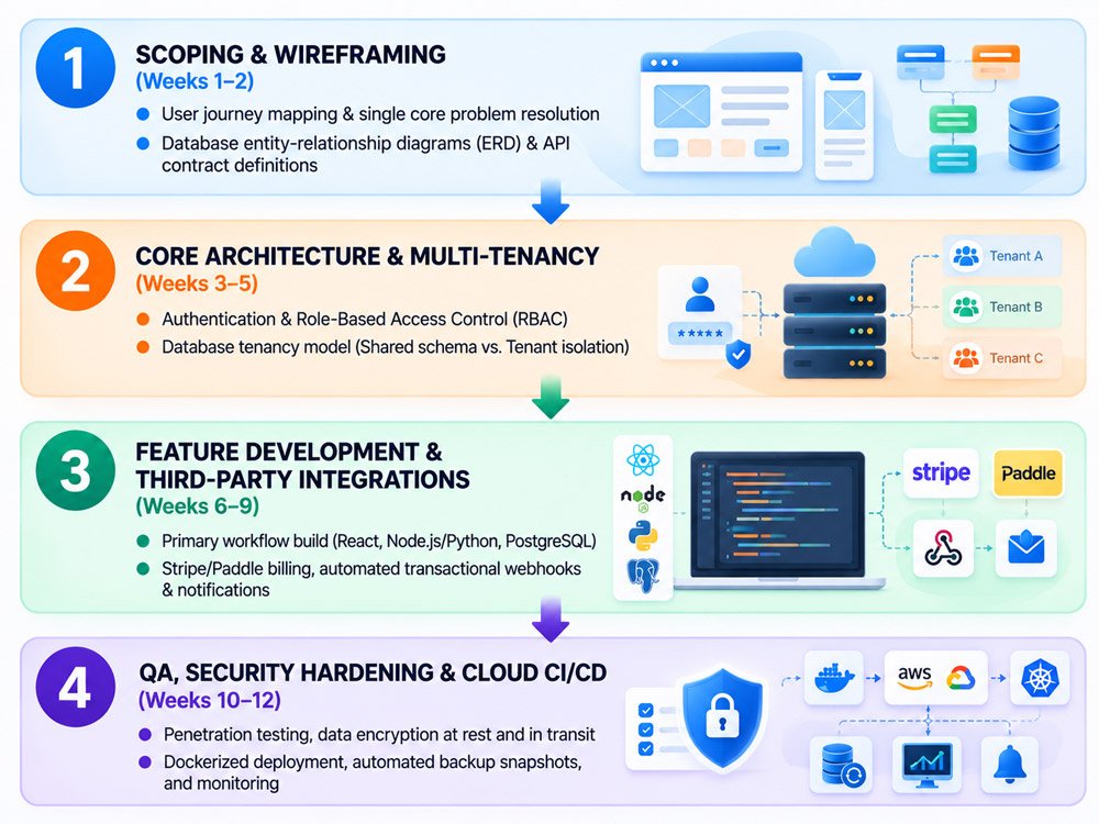 The 4-Stage SaaS MVP Engineering Framework